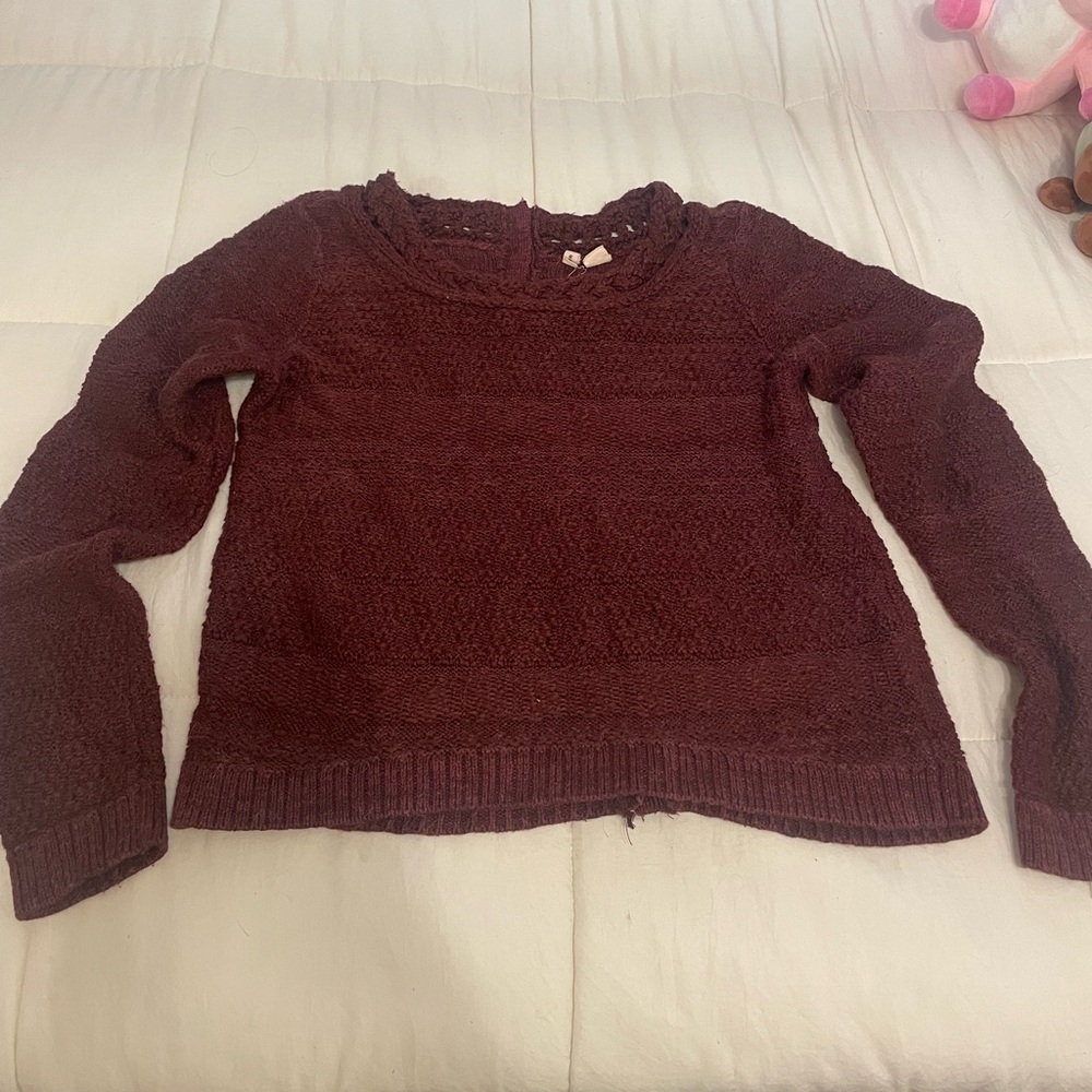 Anthropologie Moth Brand Cable Knit Sweater, Size Small